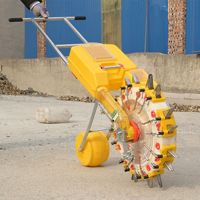 Agriculture Onion Farming - Handmatige rollerzaaimachine 2-rijig precisie tuinplantmachine voor