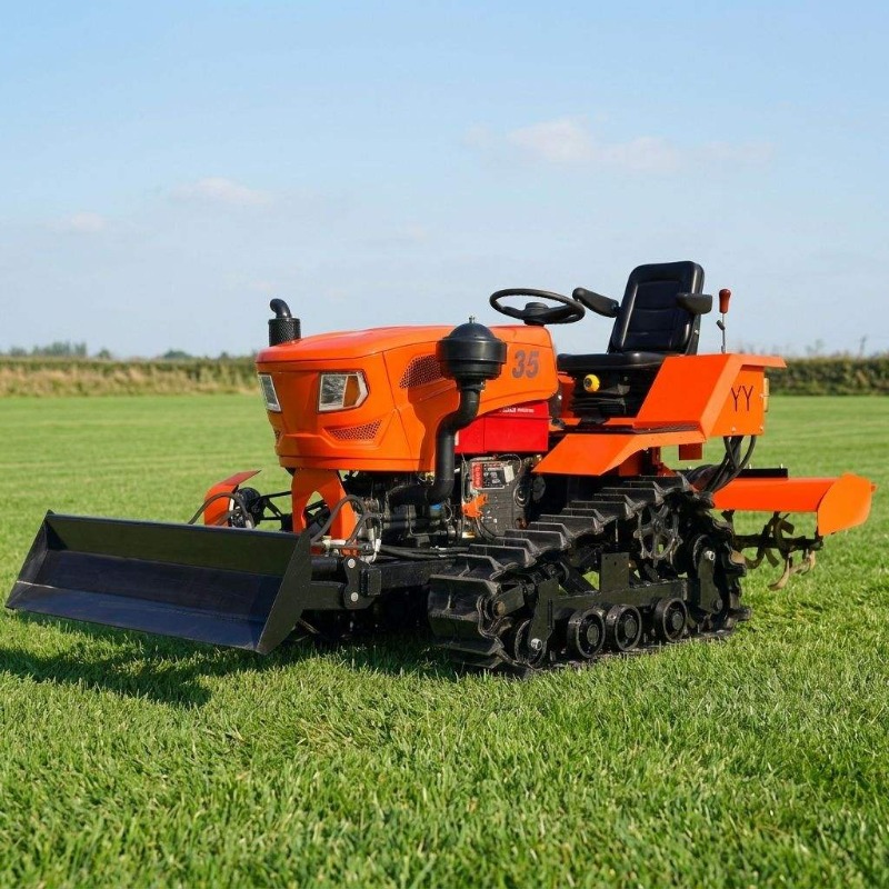 Agriculture Farming Work - Rupsbandtractor 4WD rotorkopeg 35PK landbouw mini