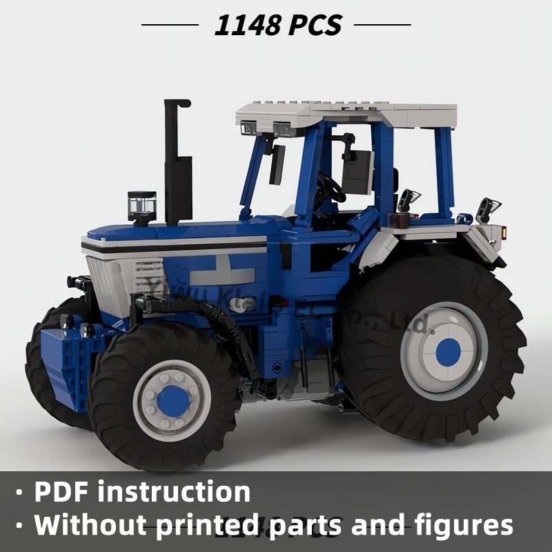 1148 Stuks MOC Klassieke Blauw - Farming Agriculture Model recensie en prijs