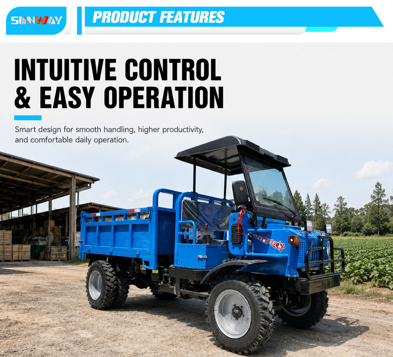 Fabriekslevering 800CC 4WD UTV - Agriculture Farming Work recensie en prijs